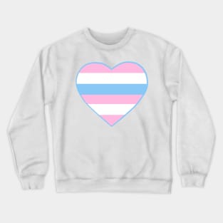 Pride Flag Heart Intersexual Crewneck Sweatshirt